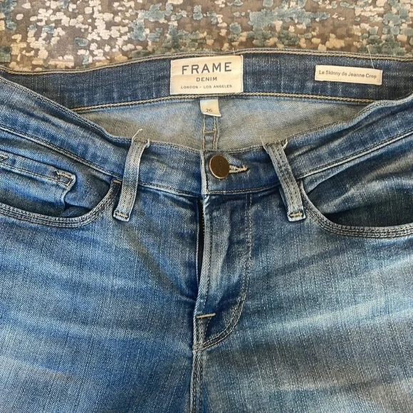 Frame Denim Le Skinny de Jeanne Crop Size 26 - Picture 2 of 6